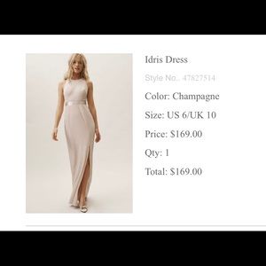 BHLDN - Adrianna Papell IDRIS dress size 6